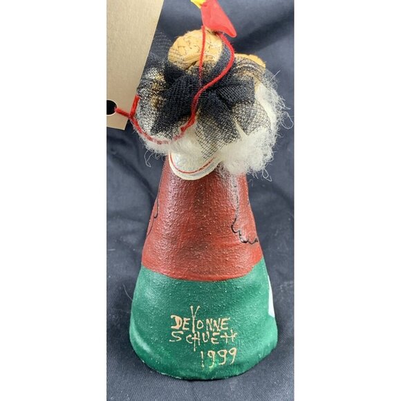 DeVonne Schuett School Teacher Canvas Figurine Artisan Handmade 6.5" NWT - Picture 5 of 10